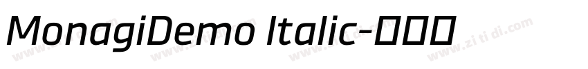 MonagiDemo Italic字体转换 MonagiDemo Italic字体转换